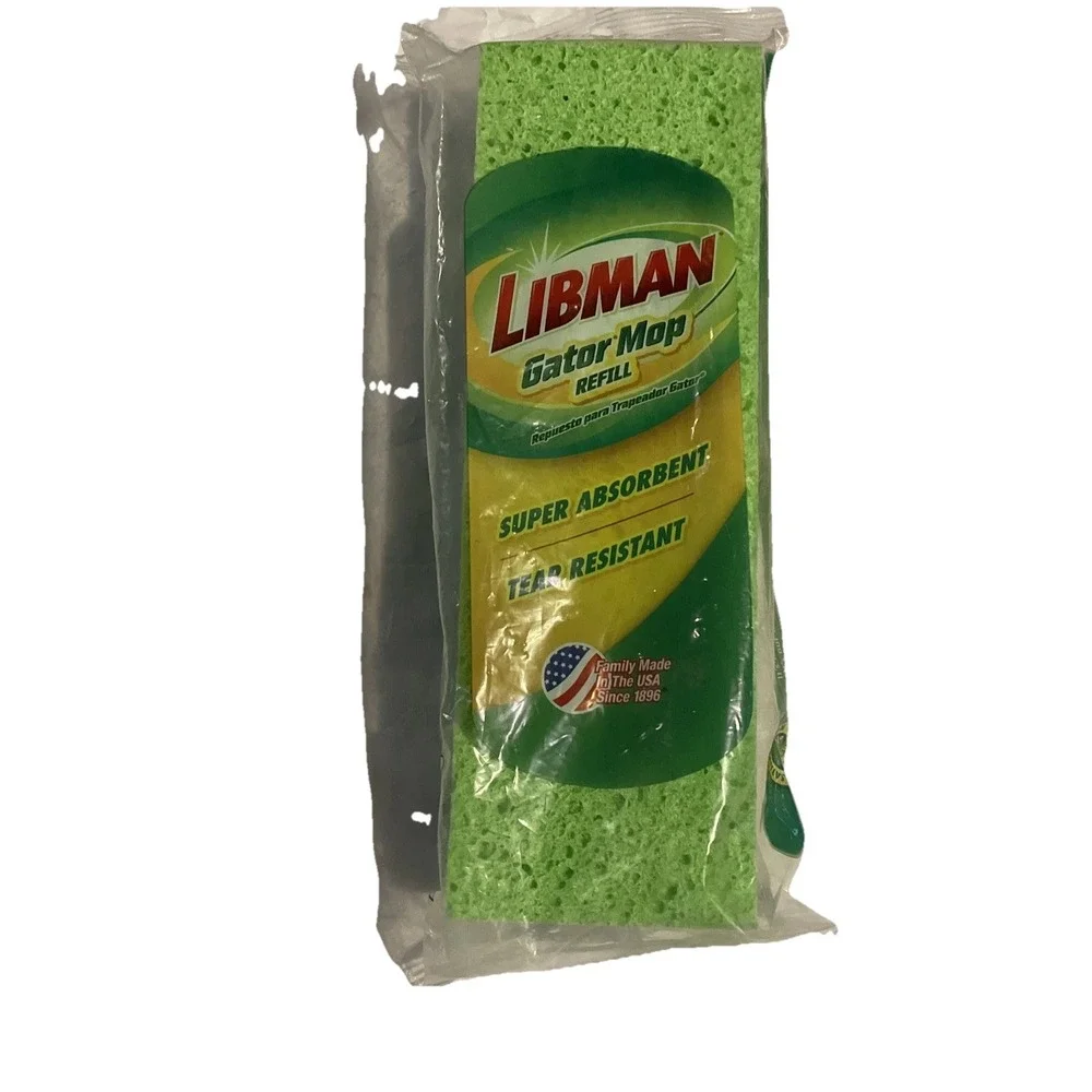 New In Package Libman Gator Mop Refill Super Absorbent Tear Resistant #03021